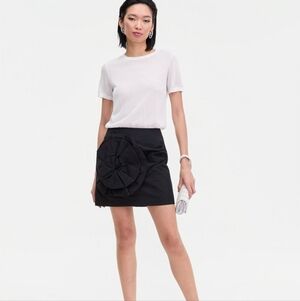 INC WOMEN'S ROSE MINI SKIRT IN BLACK NWT
